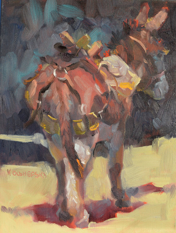 Donkey Burro Painting